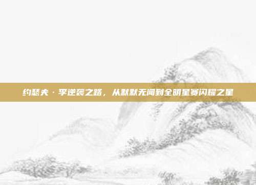 约瑟夫·李逆袭之路，从默默无闻到全明星赛闪耀之星  第1张