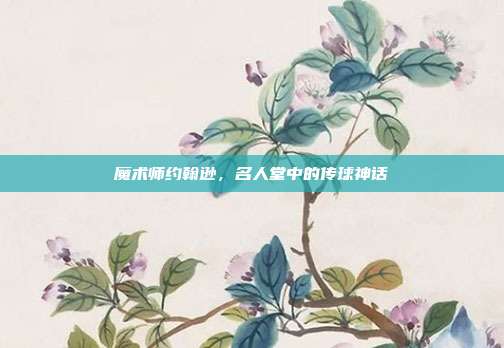 魔术师约翰逊，名人堂中的传球神话  第1张